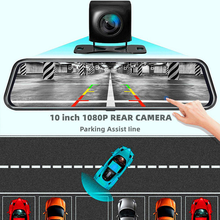 Front and Rear Dual Recording Rear View Mirror Dash Camera