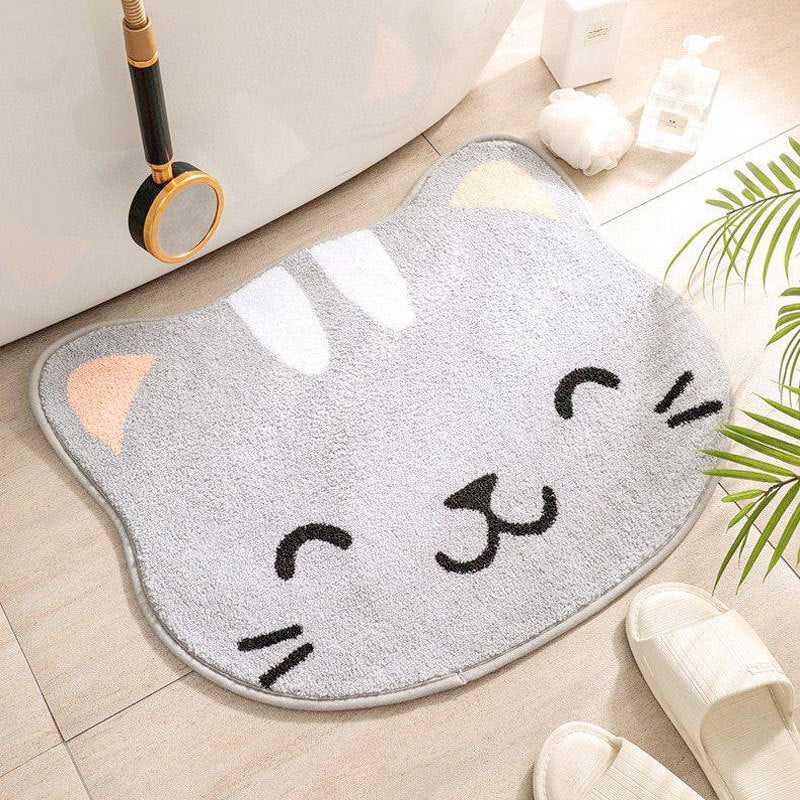 Cartoon Animal Bathroom Absorbent Rug