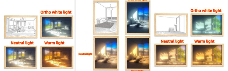 Illuminated Picture LED Decorative Light Painting Bedside Picture Styl