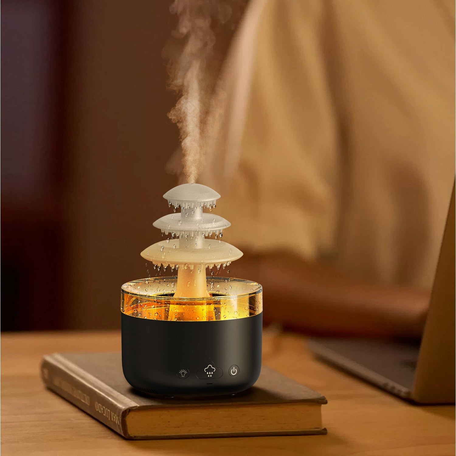 New Cloud Rain Air Humidifier Essential Oil Aromatherapy Diffuser USB 