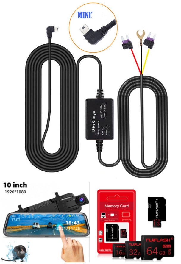 Front and Rear Dual Recording Rear View Mirror Dash Camera