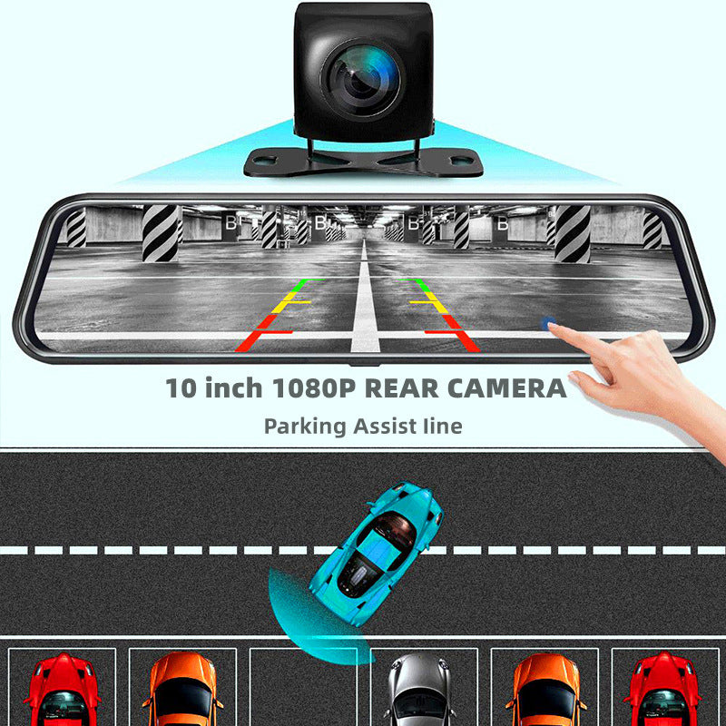 Front and Rear Dual Recording Rear View Mirror Dash Camera