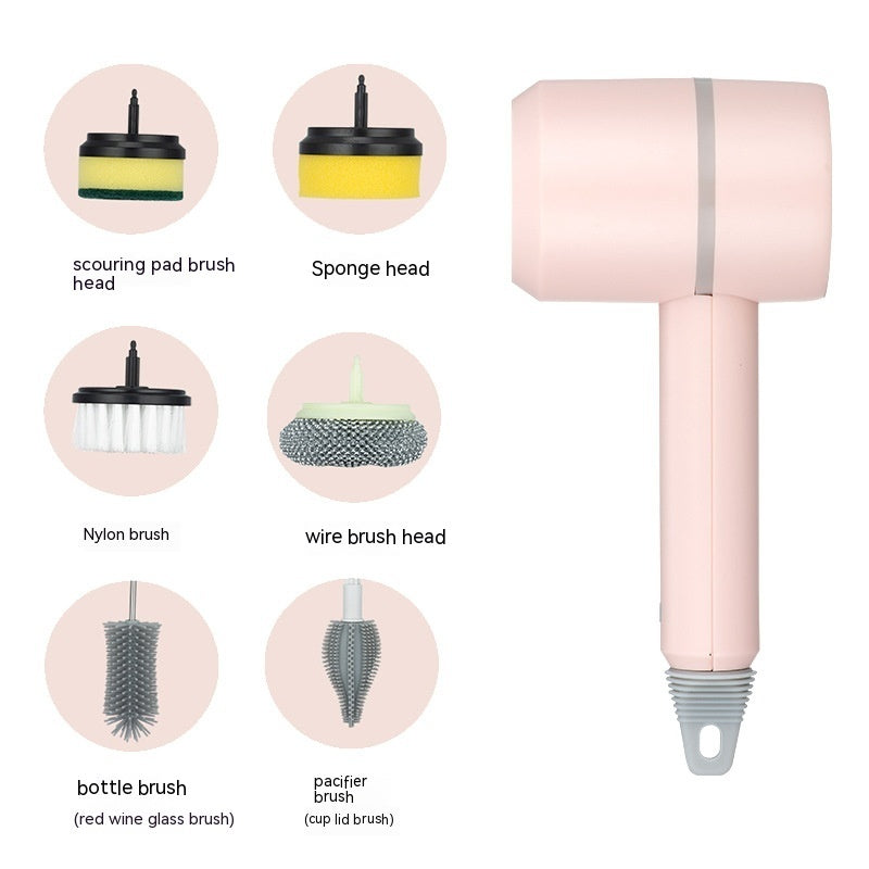 Electric Cleaning Brush Dishwashing Brush Automatic Wireless USB Recha