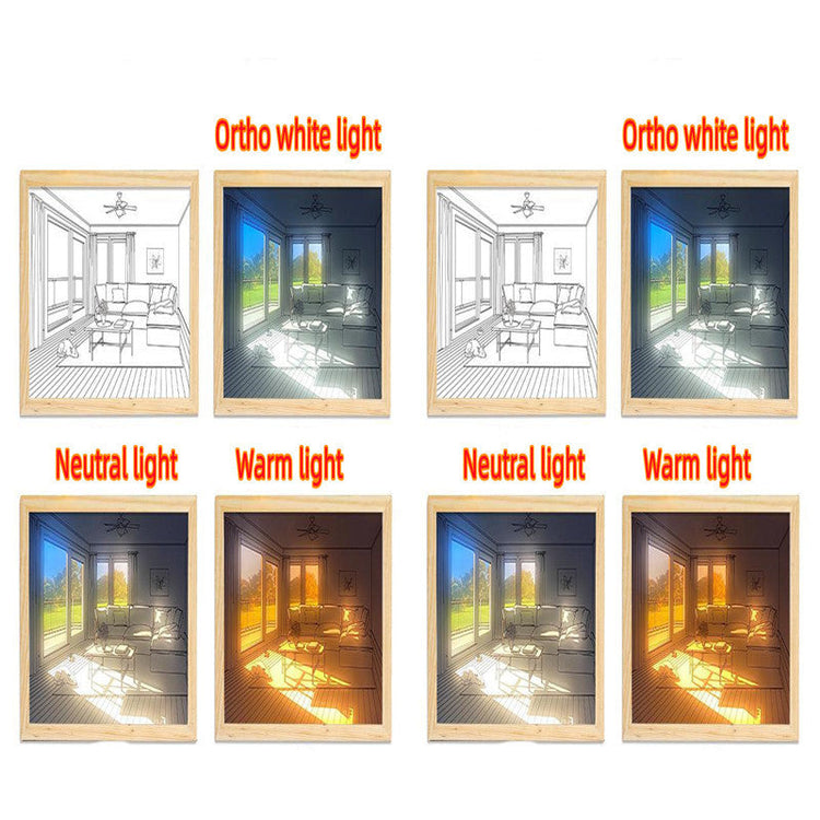 Illuminated Picture LED Decorative Light Painting Bedside Picture Styl