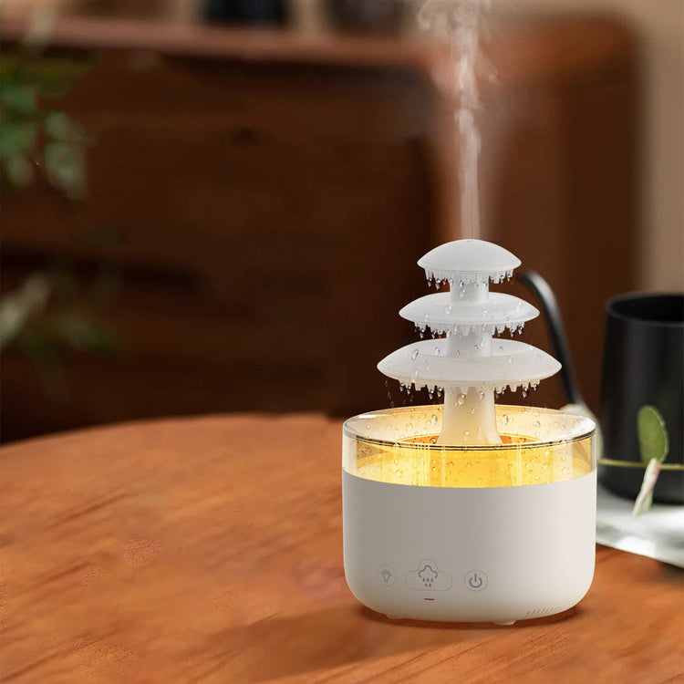 New Cloud Rain Air Humidifier Essential Oil Aromatherapy Diffuser USB 